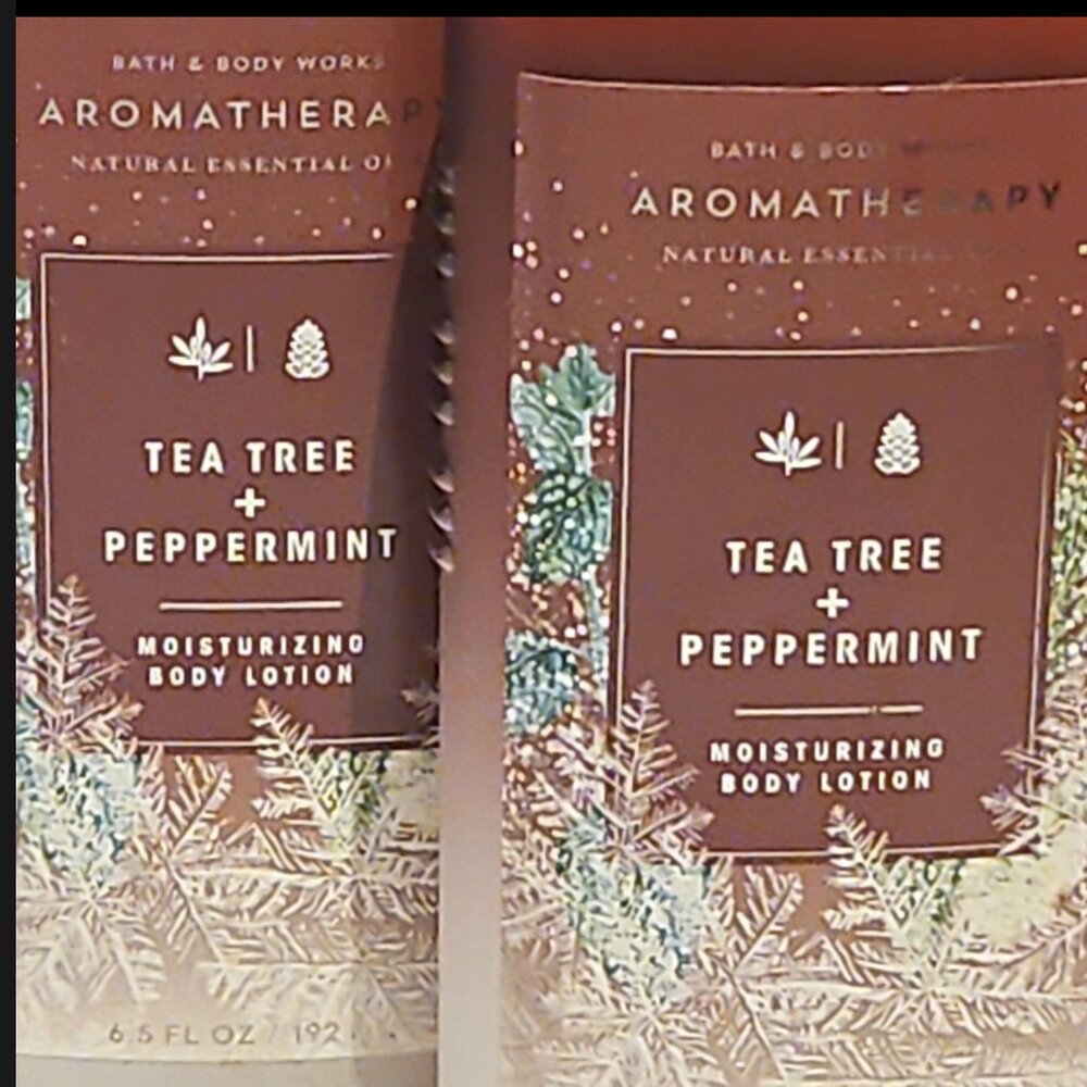 Set of 2 B&BW Tea Tree + Peppermint body lotions. Brand new. 6.5fl Oz each